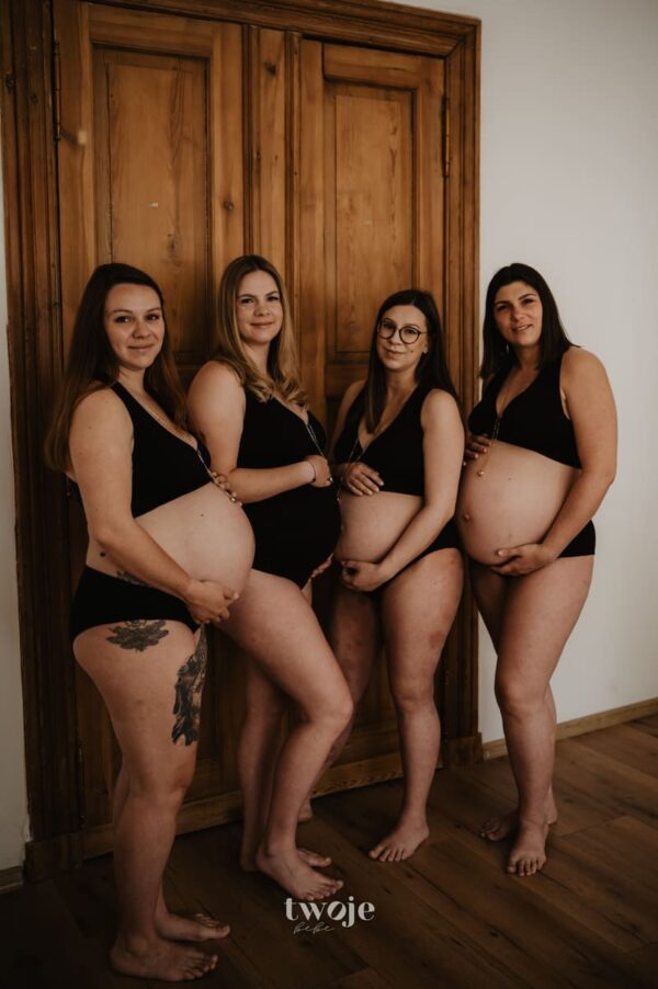 Body ciążowe i do karmienia piersią - czarne - obrazek 11