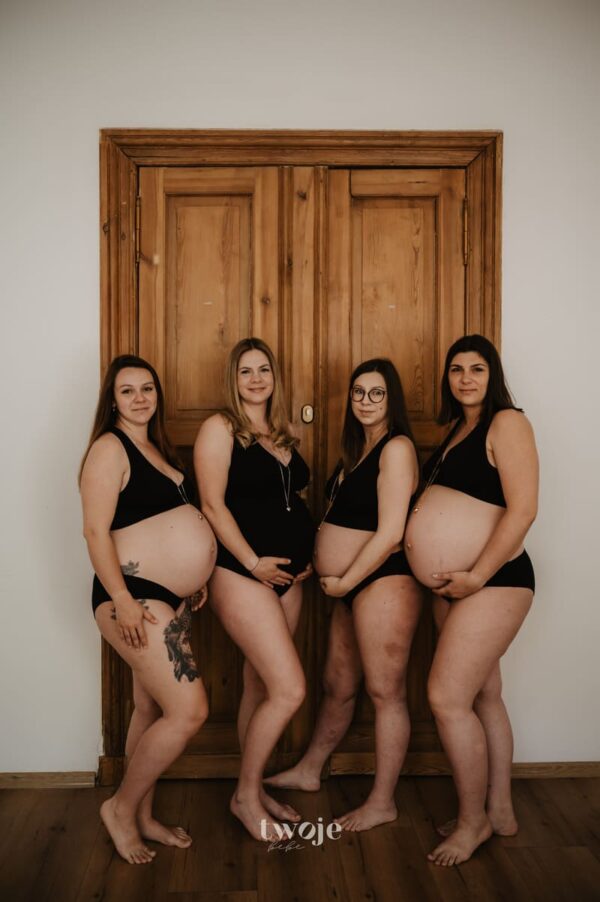 Body ciążowe i do karmienia piersią - czarne - obrazek 5