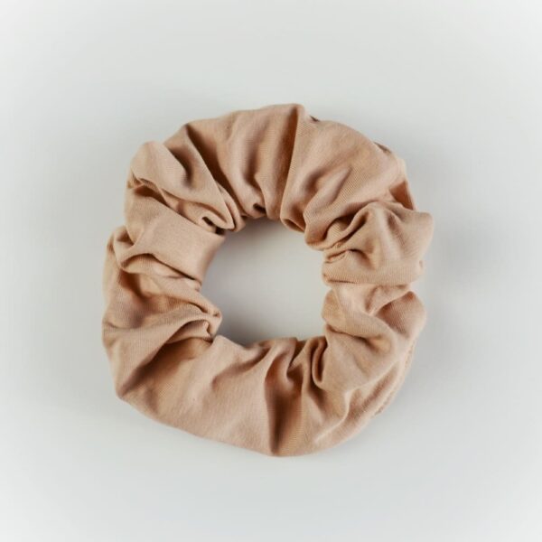 Gumka do włosów scrunchie - beżowa