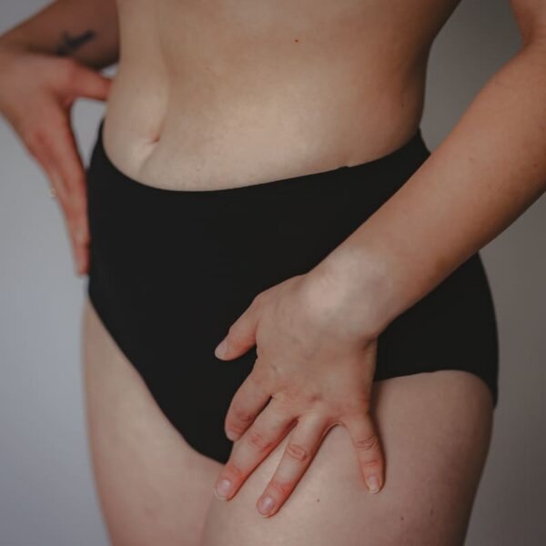 Majtki z wełny merino - hipstery z wysokim stanem