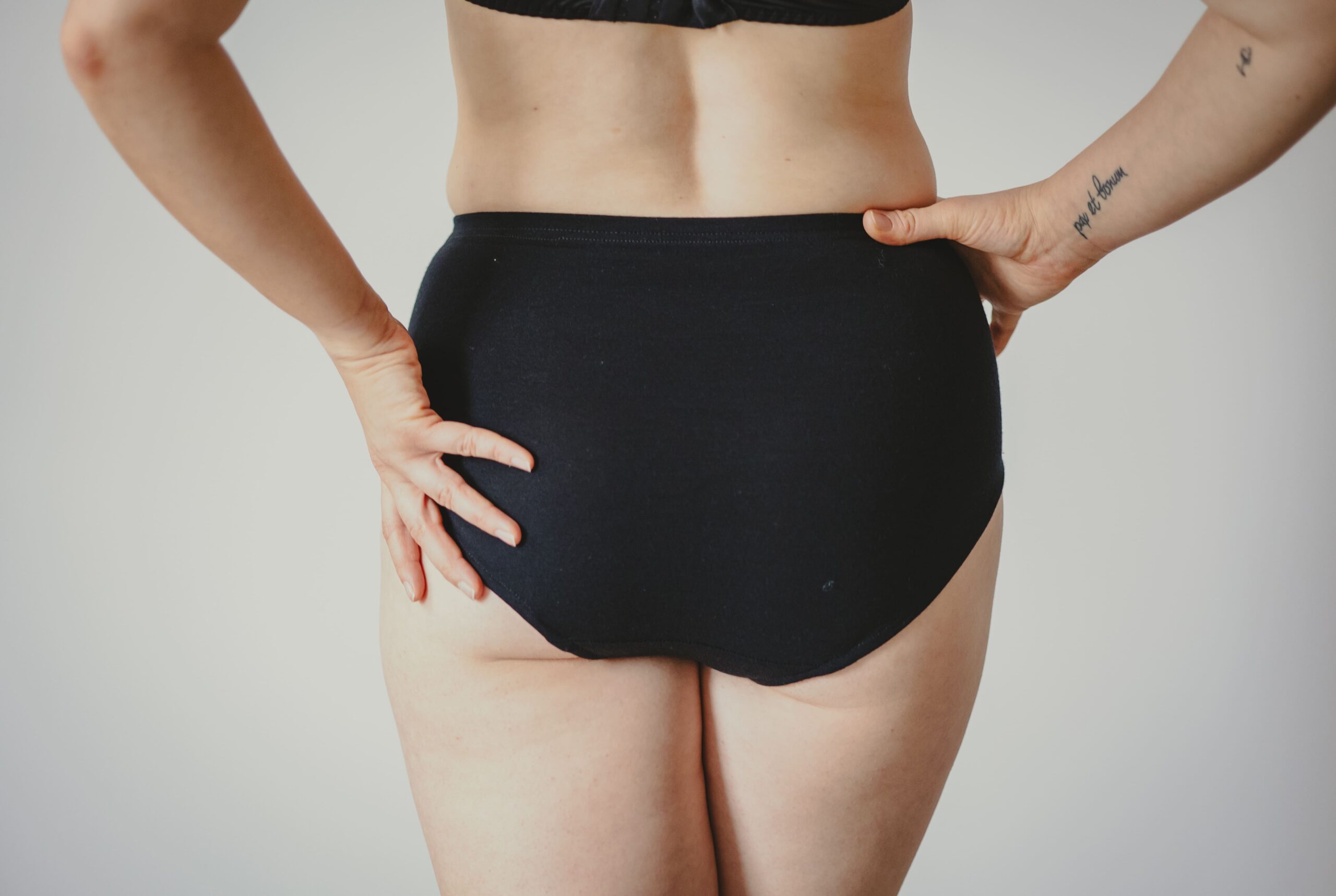 Majtki z wełny merino - hipstery z wysokim stanem - obrazek 6