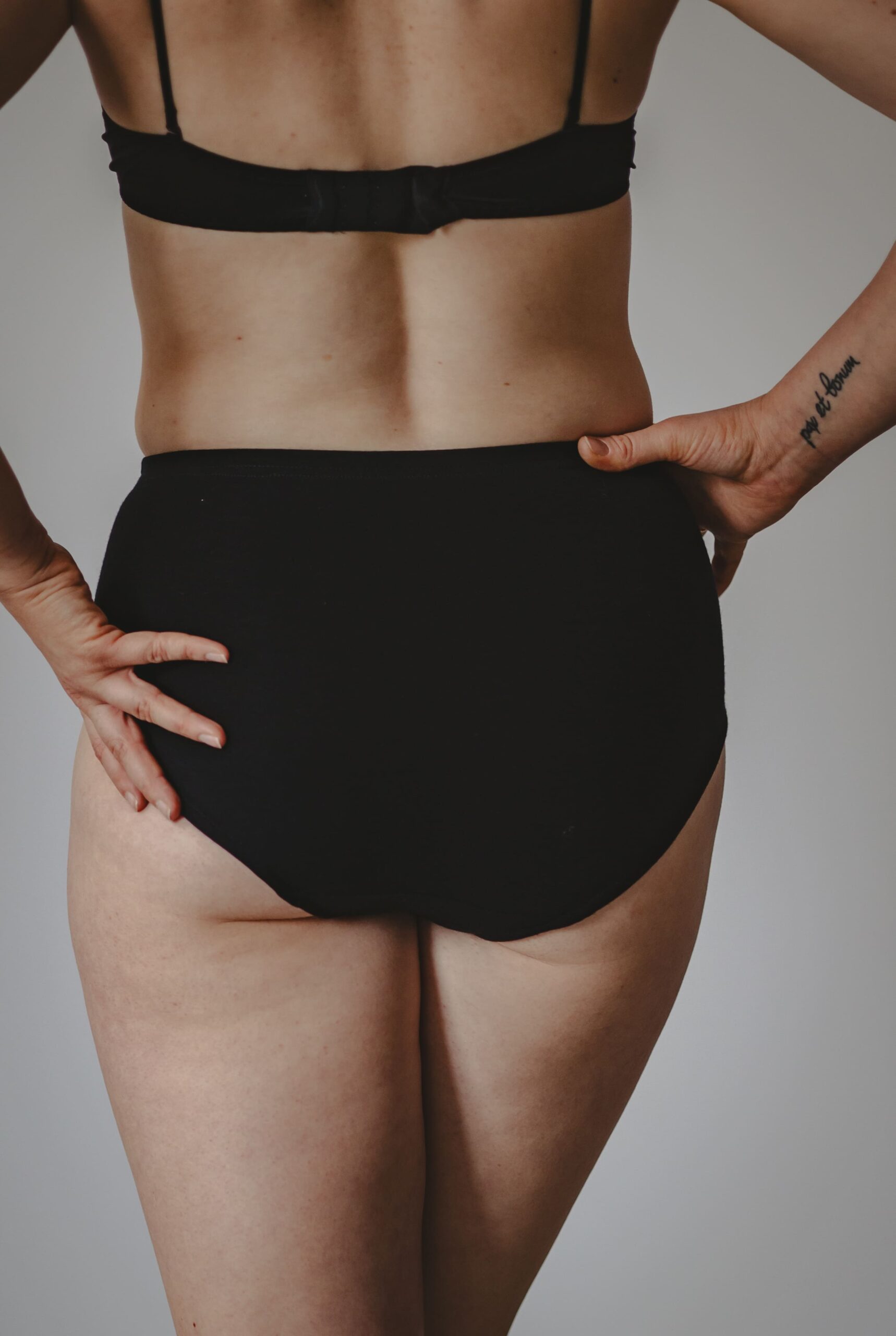 Majtki z wełny merino - hipstery z wysokim stanem - obrazek 5